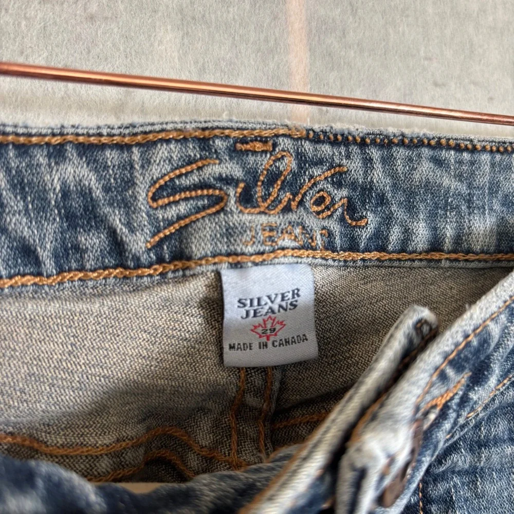 Silver Jeans Co Womens Flare Jeans Light‎ Wash Denim Size 29 Y2K Retro